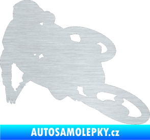Samolepka Motorka 026 pravá motokros freestyle škrábaný hliník