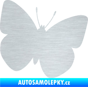 Samolepka Motýl 011 pravá škrábaný hliník