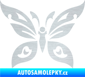 Samolepka Motýl 014 škrábaný hliník