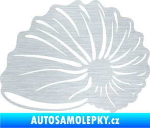 Samolepka Mušle 002 levá ulita škrábaný hliník