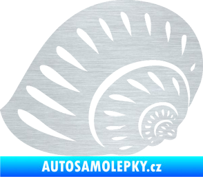Samolepka Mušle 004 levá ulita škrábaný hliník