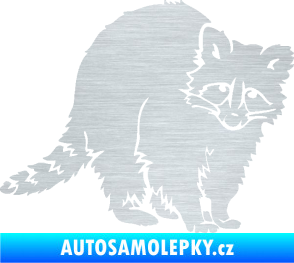 Samolepka Mýval 002 pravá škrábaný hliník
