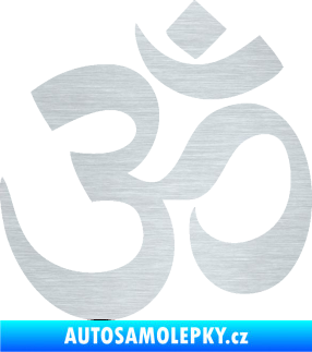 Samolepka Náboženský symbol Hinduismus Óm 001 škrábaný hliník