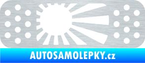 Samolepka Náplast 002 pravá škrábaný hliník