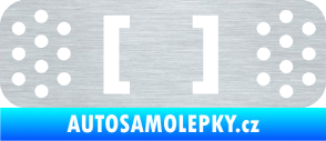 Samolepka Náplast 003 škrábaný hliník