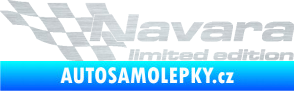 Samolepka Navara limited edition levá škrábaný hliník