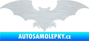 Samolepka Netopýr 007 škrábaný hliník