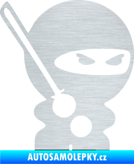 Samolepka Ninja baby 001 pravá škrábaný hliník