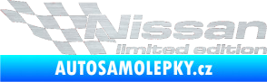 Samolepka Nissan limited edition levá škrábaný hliník
