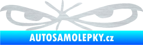 Samolepka Oči 002 levá škrábaný hliník