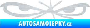 Samolepka Oči 002 pravá škrábaný hliník
