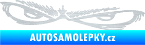 Samolepka Oči 005 levá škrábaný hliník