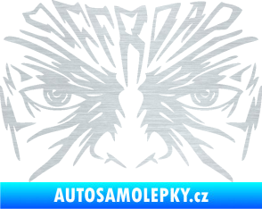 Samolepka Off Road 004 s obličejem škrábaný hliník