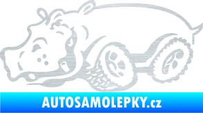 Samolepka Off Road 006 levá hroch škrábaný hliník