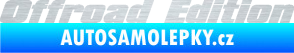 Samolepka Offroad edition 002 nápis škrábaný hliník