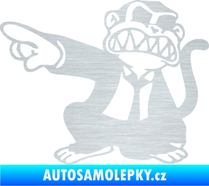 Samolepka Opičák JDM levá škrábaný hliník