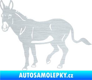 Samolepka Osel 003 levá škrábaný hliník