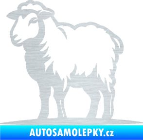 Samolepka Ovce 002 levá škrábaný hliník