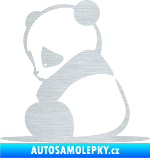 Samolepka Panda 005 levá škrábaný hliník