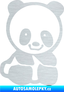 Samolepka Panda 009 pravá baby škrábaný hliník