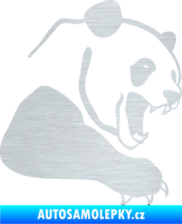 Samolepka Panda 010 pravá škrábaný hliník