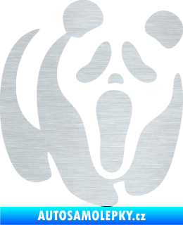 Samolepka Panda 014 pravá maska Vřískot škrábaný hliník
