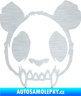 Samolepka Panda zombie  škrábaný hliník
