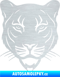 Samolepka Panter 002 hlava black panther škrábaný hliník