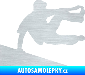 Samolepka Parkour 001 pravá škrábaný hliník