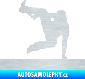 Samolepka Parkour 002 levá škrábaný hliník
