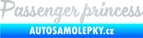 Samolepka Passenger Princess 001 nápis škrábaný hliník