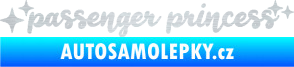 Samolepka Passenger Princess 002 nápis s hvězdičkami škrábaný hliník