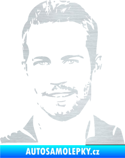 Samolepka Paul Walker 001 levá škrábaný hliník