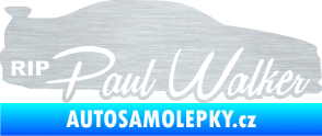 Samolepka Paul Walker 005 RIP škrábaný hliník