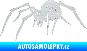 Samolepka Pavouk 002  levá škrábaný hliník