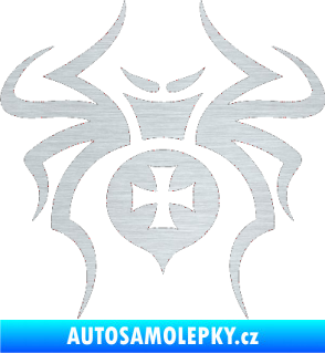 Samolepka Pavouk 003 křižák škrábaný hliník