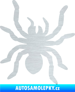 Samolepka Pavouk 014 pravá škrábaný hliník