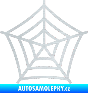 Samolepka Pavučina škrábaný hliník