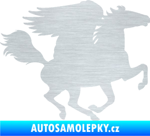 Samolepka Pegas 001 pravá okřídlený kůň škrábaný hliník