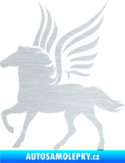 Samolepka Pegas 002 levá okřídlený kůň škrábaný hliník