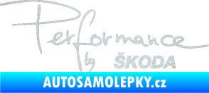 Samolepka Performance by Škoda škrábaný hliník
