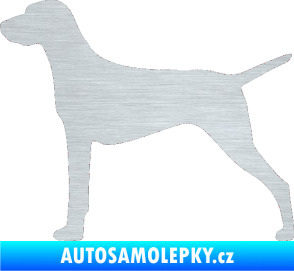 Samolepka Pes 052 levá Ohař škrábaný hliník