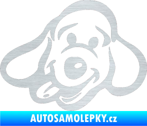 Samolepka Pes 078 levá škrábaný hliník