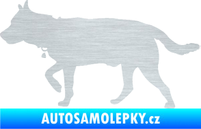 Samolepka Pes 121 levá německý ovčák škrábaný hliník