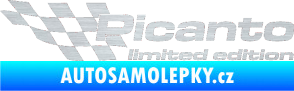 Samolepka Picanto limited edition levá škrábaný hliník