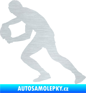 Samolepka Ping pong 004 levá škrábaný hliník
