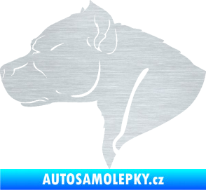Samolepka Pitbull 004 levá škrábaný hliník
