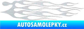 Samolepka Plameny 014 škrábaný hliník