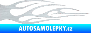 Samolepka Plameny 059 škrábaný hliník