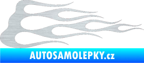 Samolepka Plameny 074 škrábaný hliník